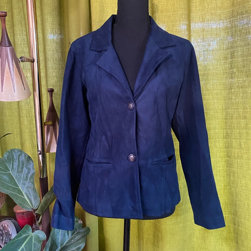 A Collezioni Blue Suede Jacket